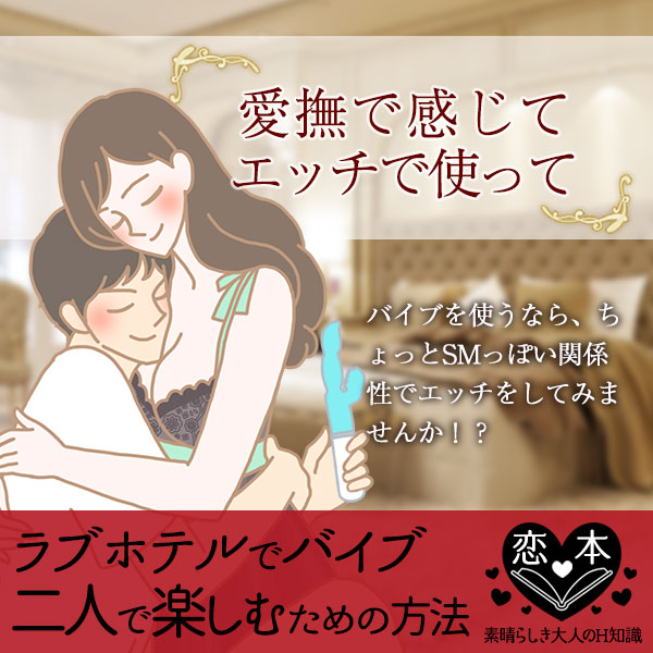 ラブホテルでバイブを使って♪2人で楽しむ方法は?