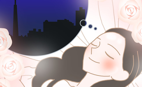 エッチ・セックスの夢をみる女性