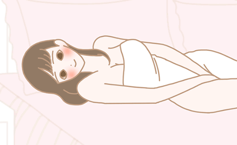 女 感じる/イラスト1