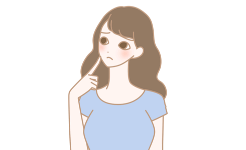 困り顔の女性