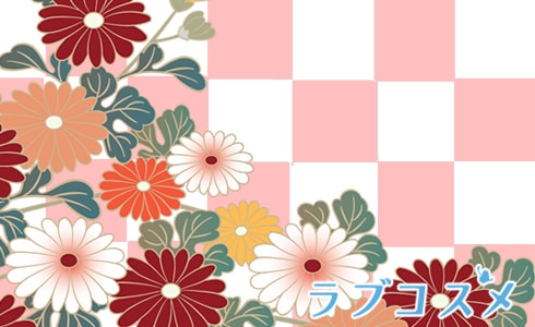 和風の花のイラストレーション