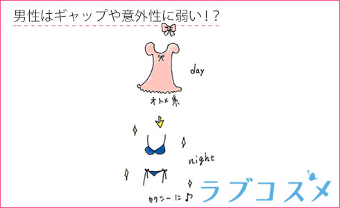 男性はギャップや意外性に弱い!?