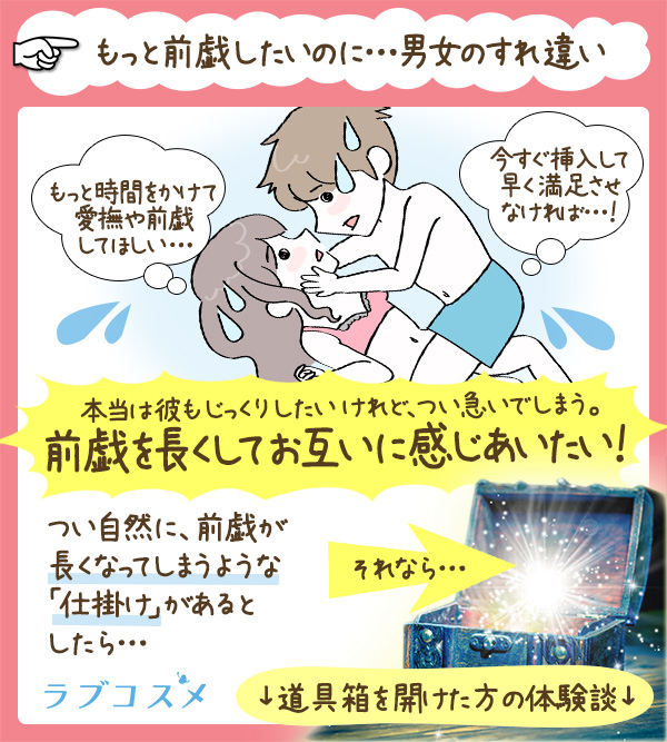「エッチの時の前戯…もっとしてほしい!前戯を長くすれば、もっと感じられるのに!