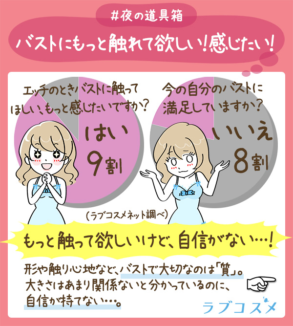 バストにもっと触れて欲しい!感じたい!