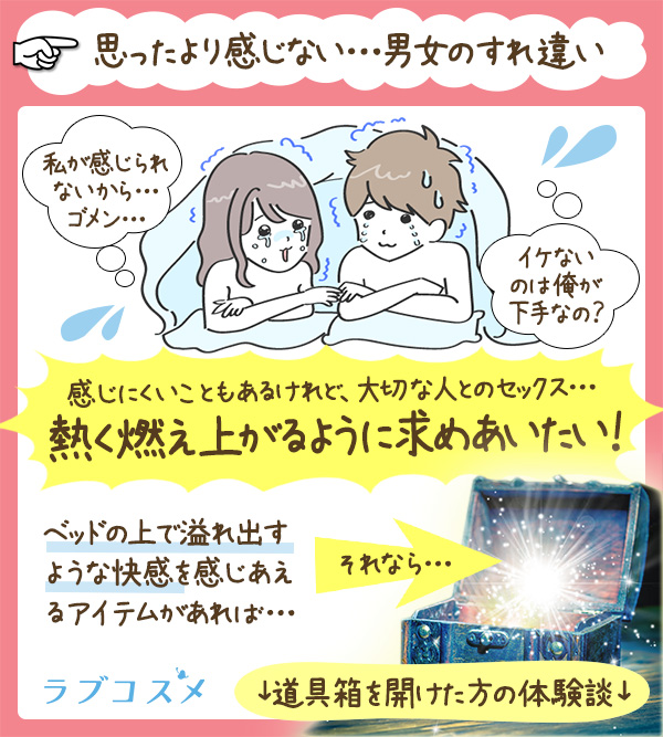 「「思ったより感じない」と悩むこと…。