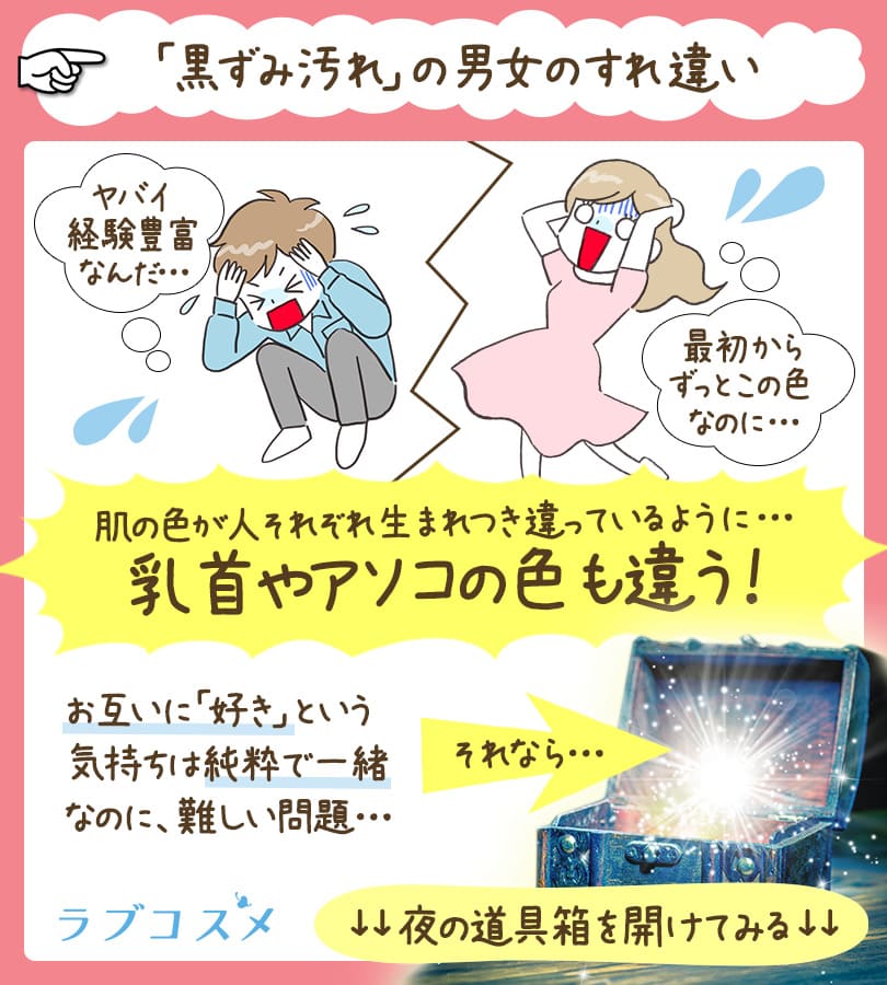 乳首やアソコの色、経験数は関係ない!