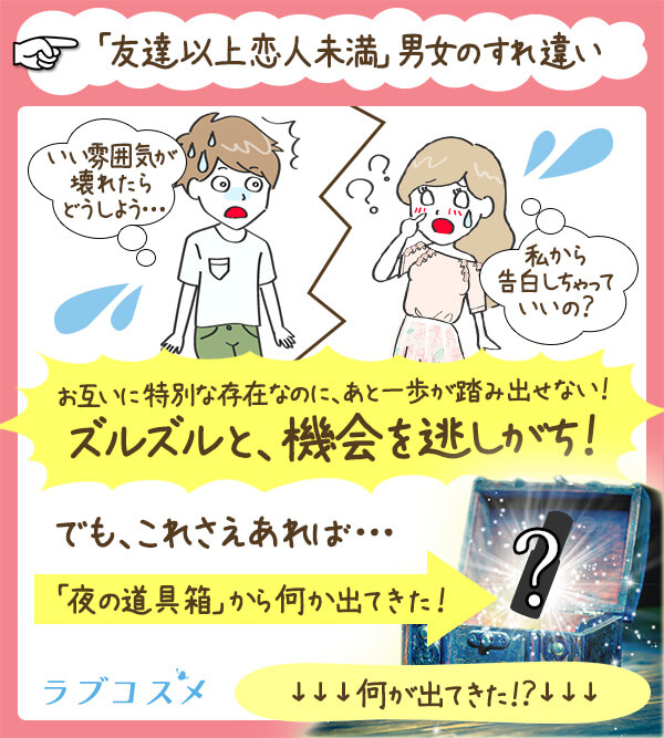 「友達以上恋人未満」…何が足りないの?