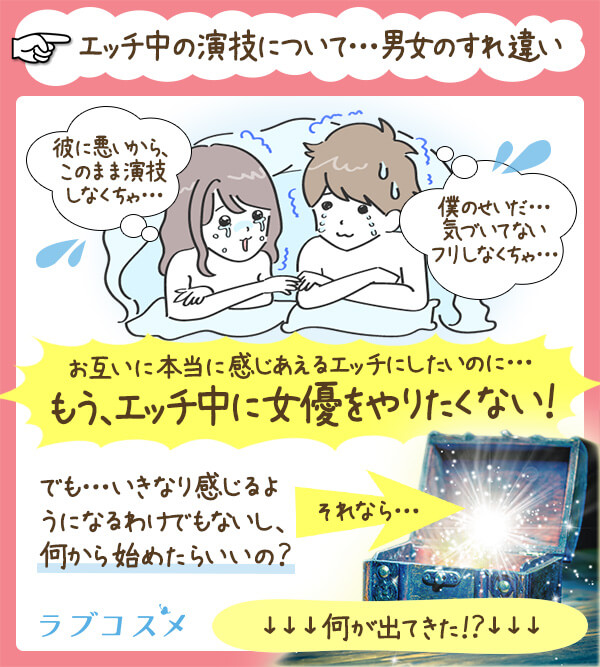 「エッチ中の「イク演技」