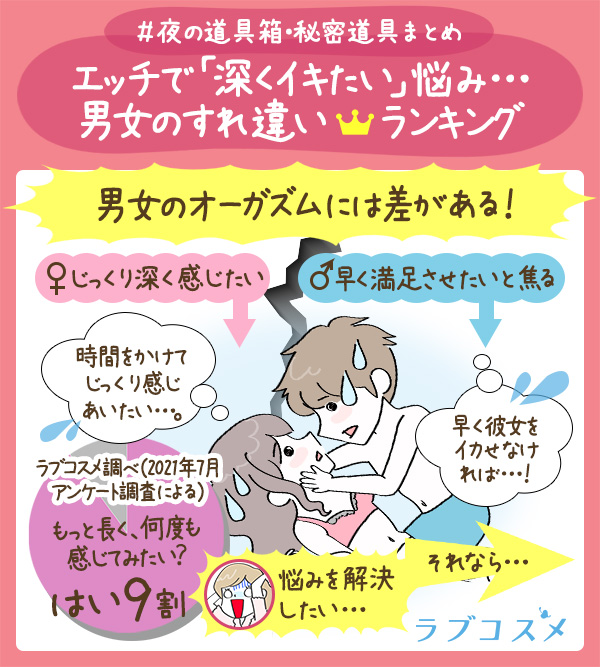 エッチで「深くイキたい」悩み