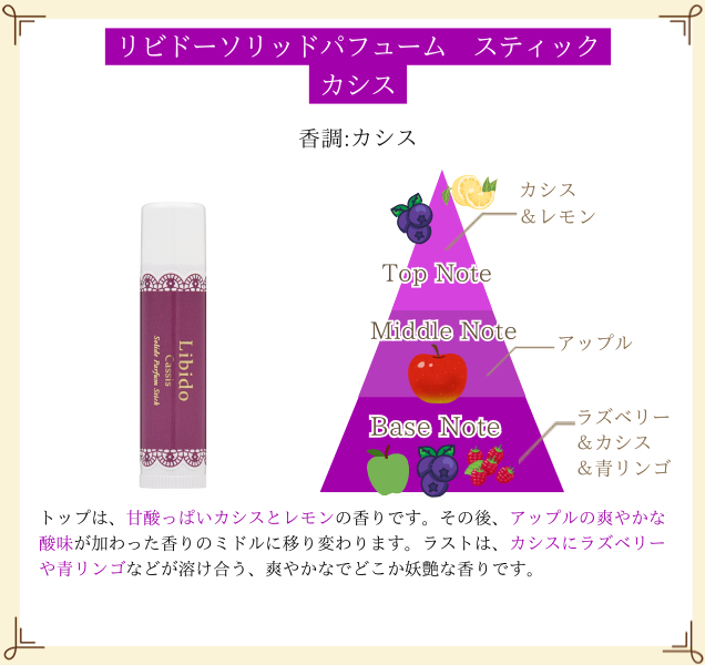 リビドーソリッドパフューム スティック カシス