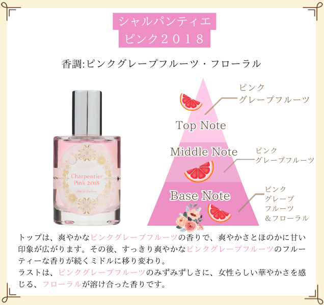 シャルパンティエ ピンク2018