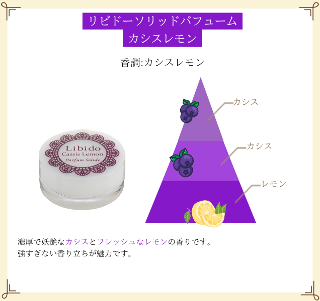 リビドーソリッドパフューム カシスレモン