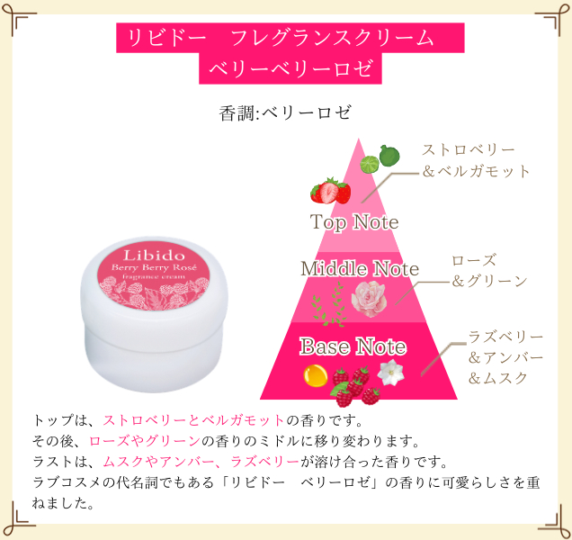 リビドー　フレグランスクリーム　ベリーベリーロゼ