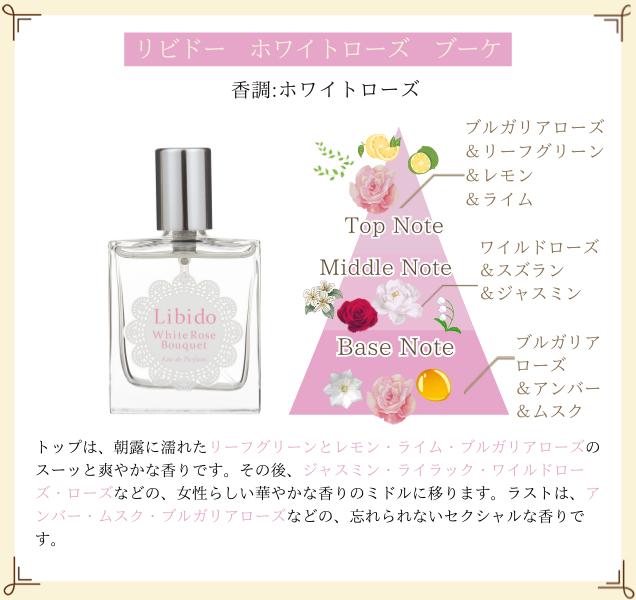 リビドー ホワイトローズ ブーケ