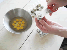 うずら卵のカルボナーラユッケレシピ/工程4