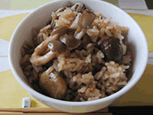 簡単炊き込みキノコごはん/工程5