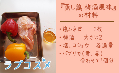 蒸し鶏の梅酒風味/材料