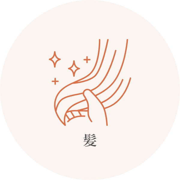 髪