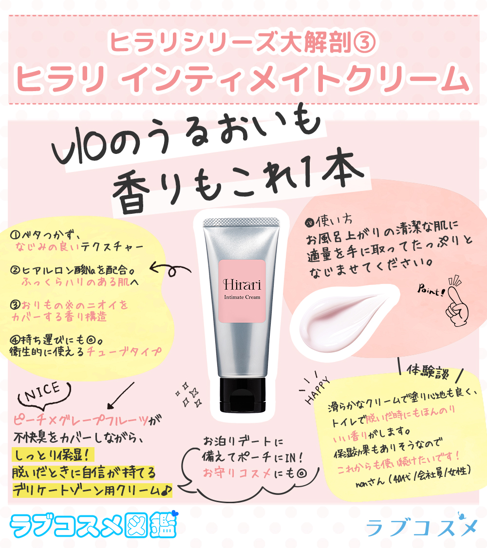 ヒラリ インティメイトクリーム図鑑