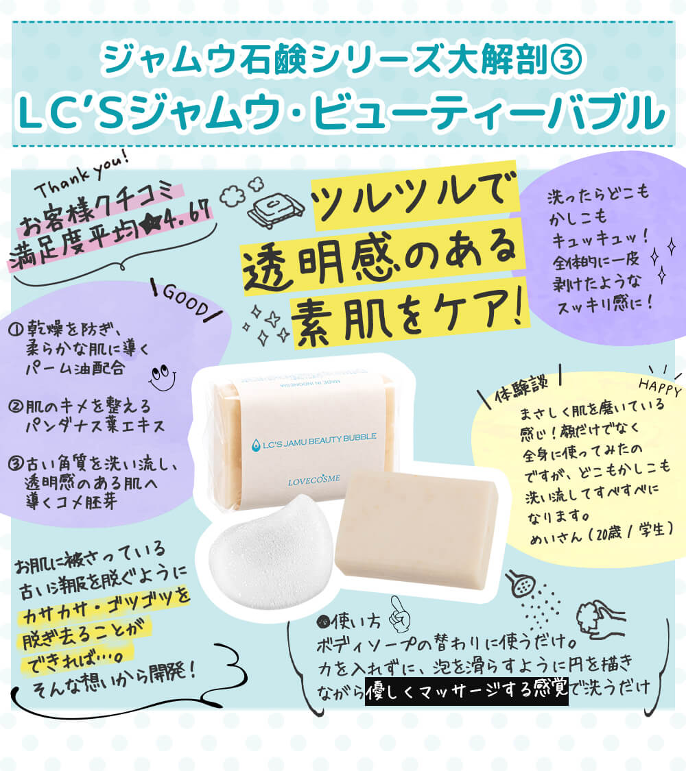 LC’Sジャムウビュティーバブル図鑑