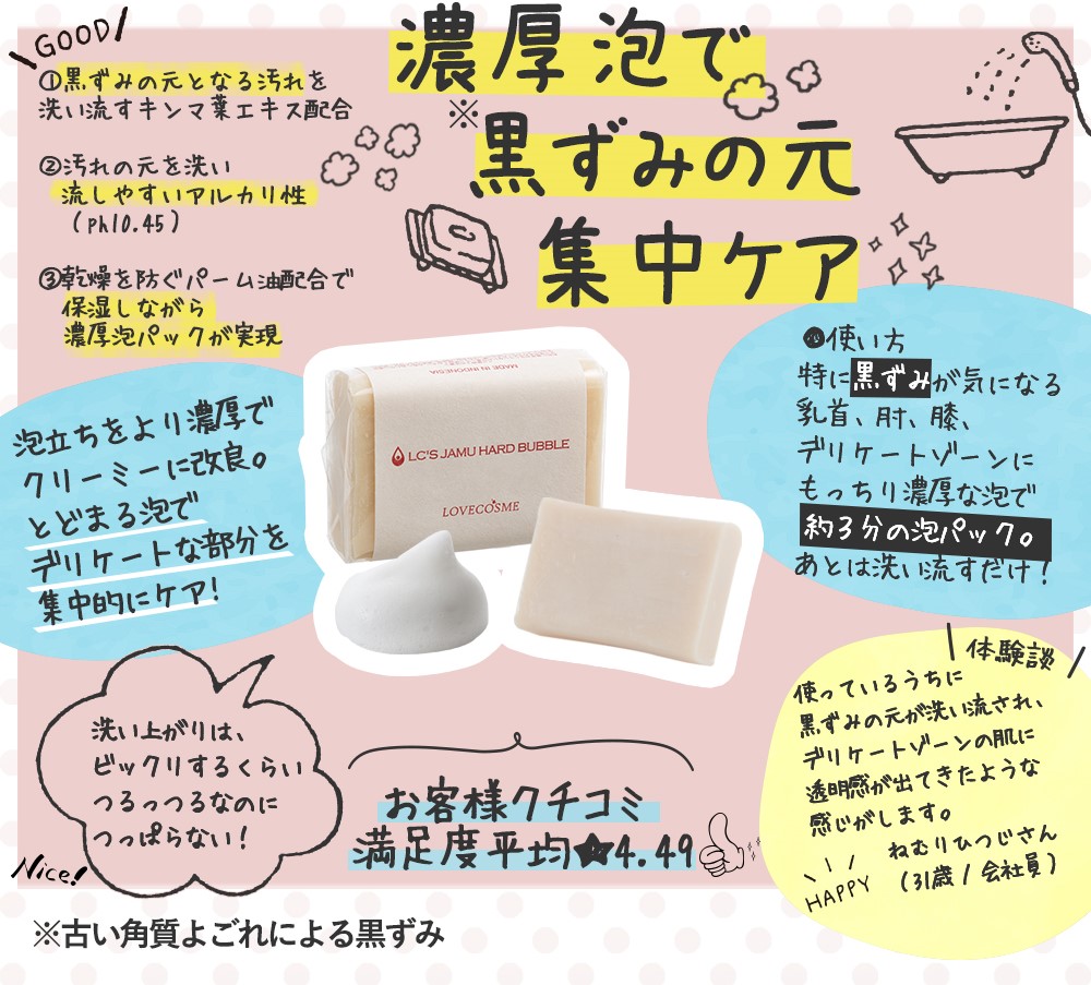 LC’Sジャムウハードバブル図鑑