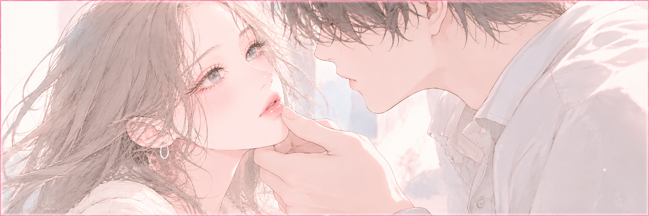男性が女性をあごくいするイメージ