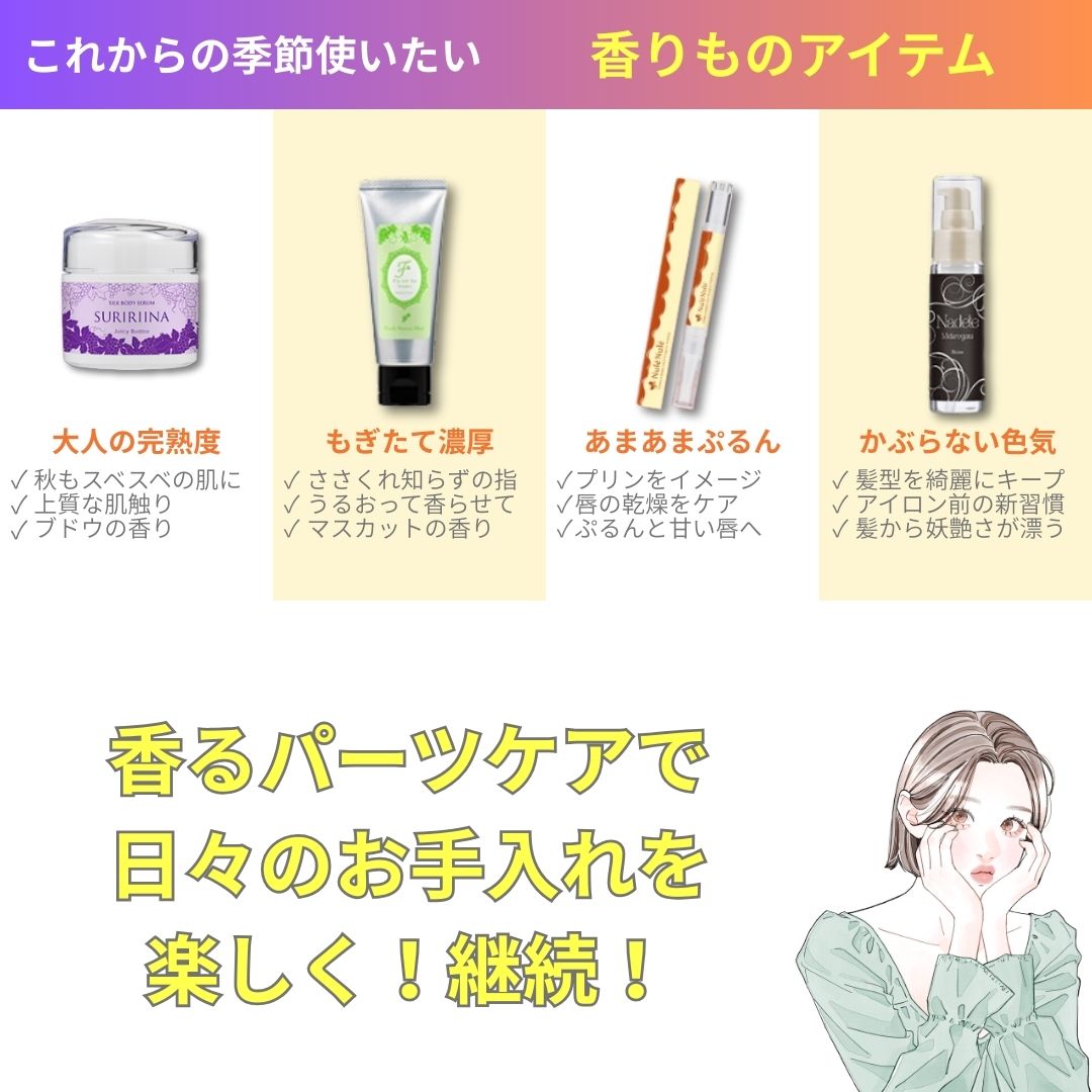 香りものアイテム前半